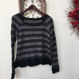 Miss Me Black & Gray Sweater